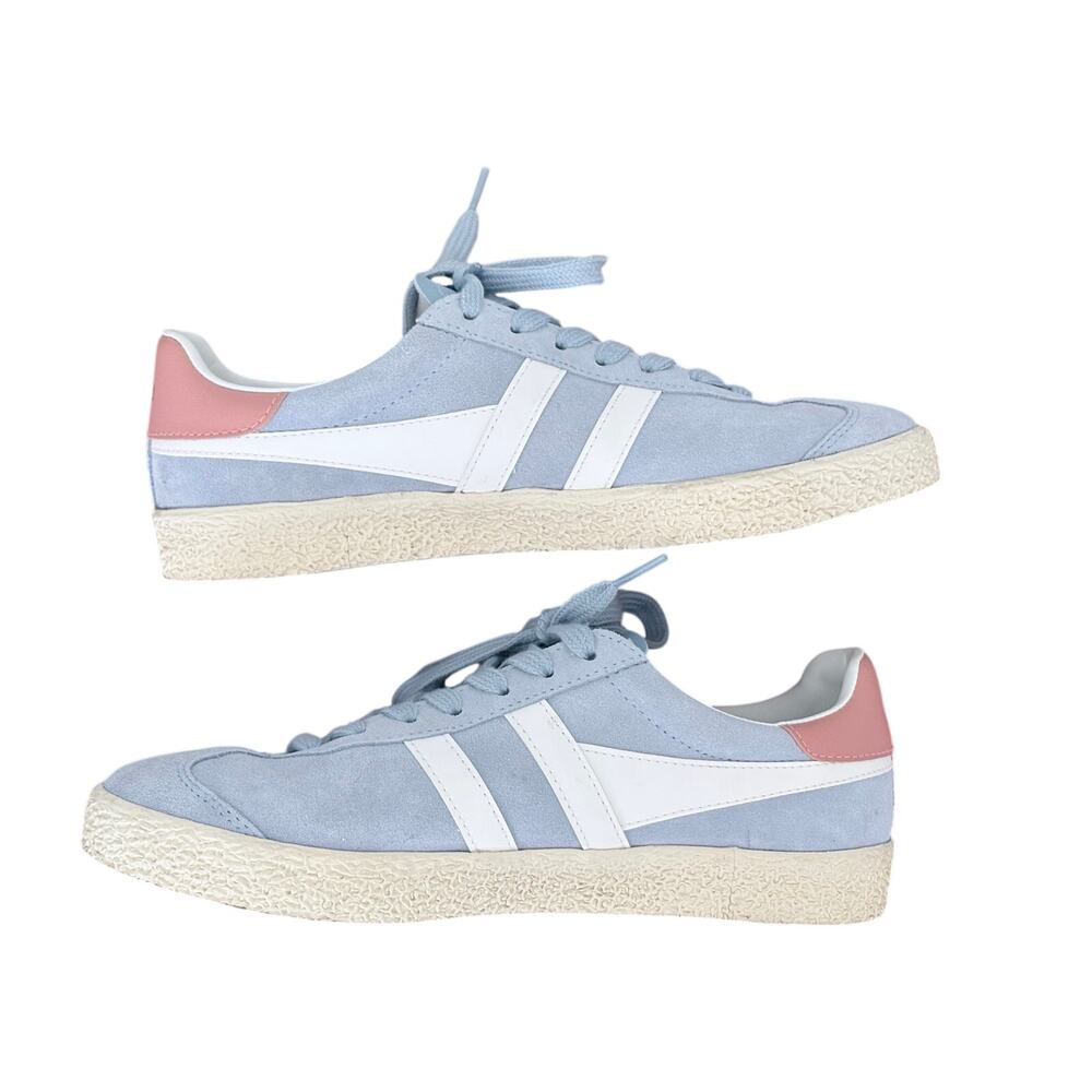 Gola Classics Medallist Sneakers Air/Off White/ Terracotta Suede Women's Size 7 - Picture 6 of 10